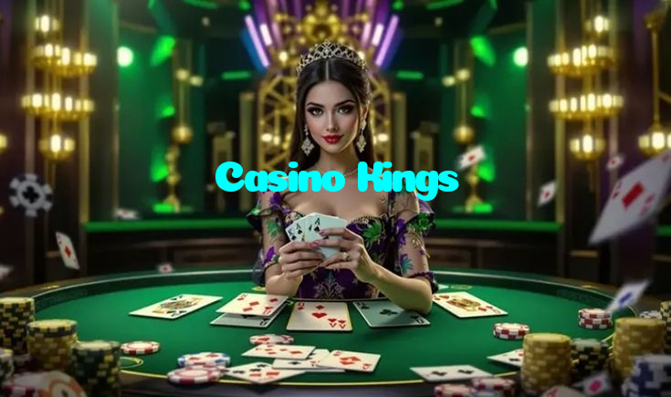 Casino Kings casino presented on mobile device in Pakistan with slots and live games